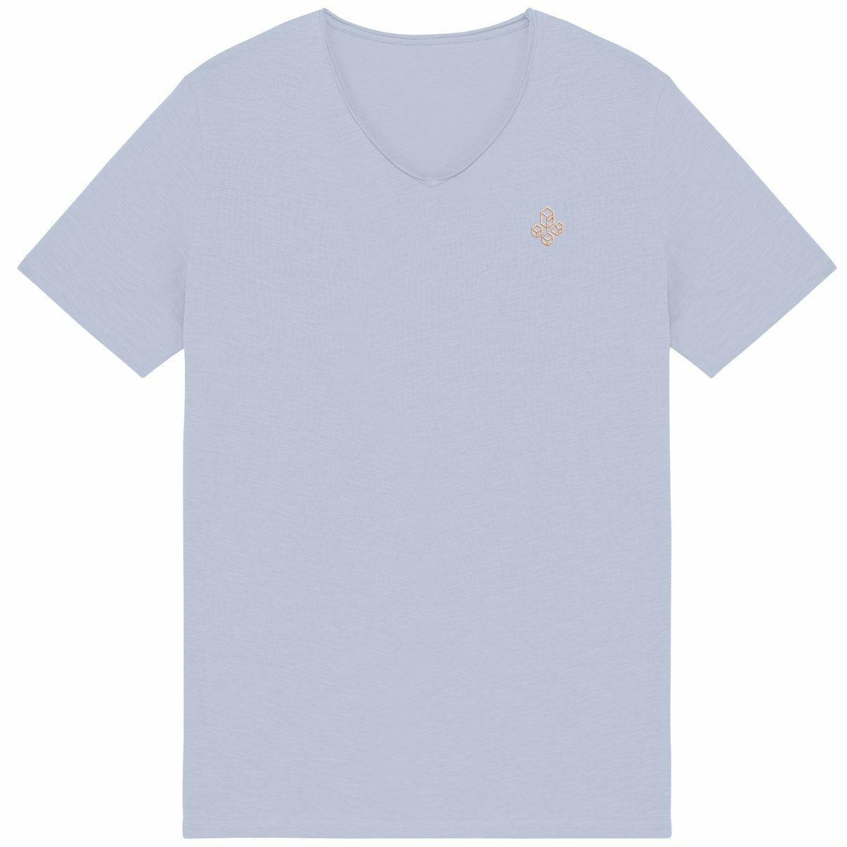 Noces de Sucre | T-shirt Homme Brut en Coton Bio | Style Texturé - face_bleu