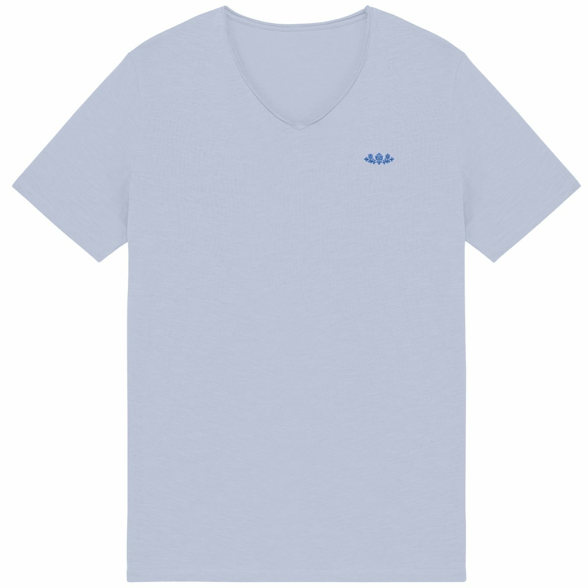 Noces de Faience | T-shirt Homme Brut en Coton Bio | Style Texturé - face_bleu