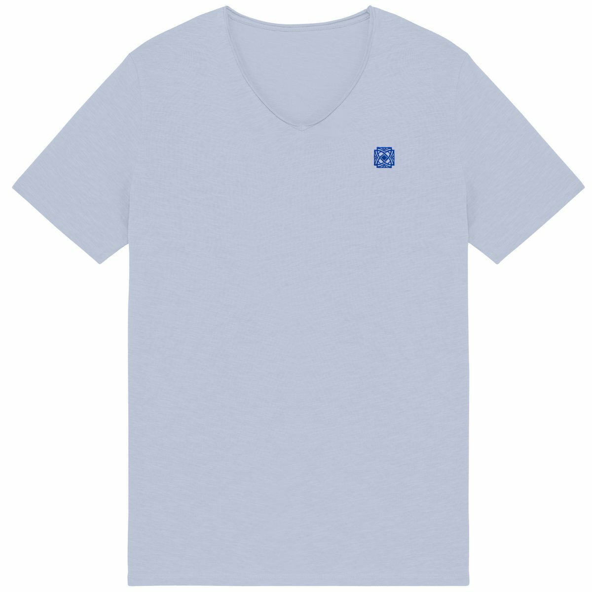 Noces de Cristal | T-shirt Homme Brut en Coton Bio | Style Texturé - face_bleu