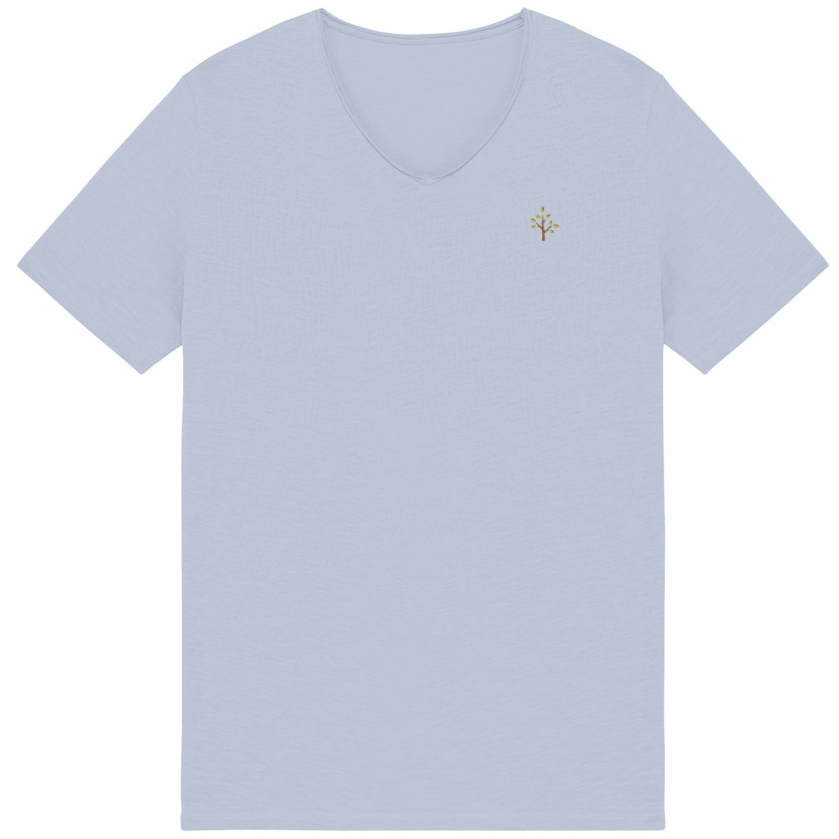 Noces de Bois | T-shirt Homme Brut en Coton Bio | Style Texturé - face_bleu