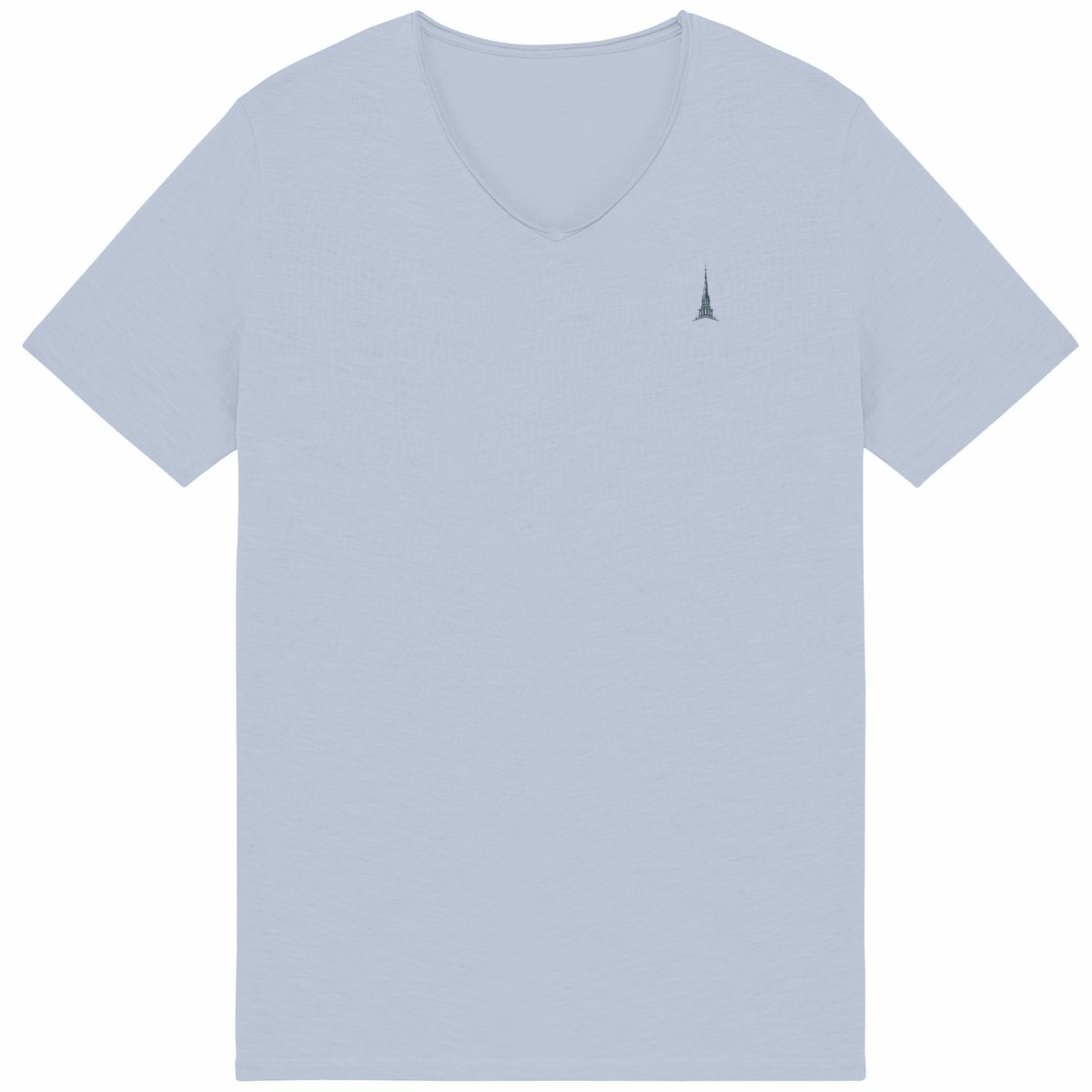 Noces de Plomb | T-shirt Homme Brut en Coton Bio | Style Texturé - face_bleu