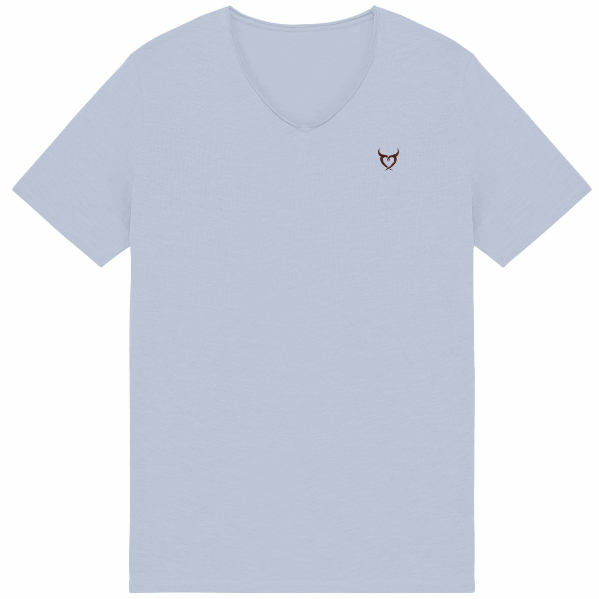 Noces de Cuir | T-shirt Homme Brut en Coton Bio | Style Texturé - face_bleu
