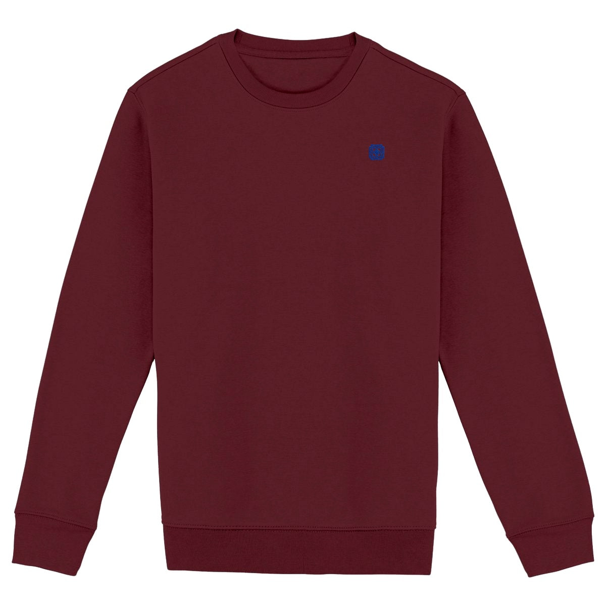 Noces de Cristal | Sweat-shirt Célébration Bio | Coupe Parfaite Unisexe - face_bordeaux