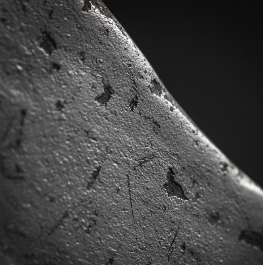 gros plan sur une surface d'un morceau de plomb ancien et patiné représentant les 14 ans de mariage