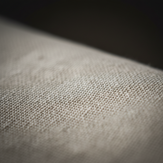 gros plan sur un textil en lin célébrant les noces de lin partout en europe