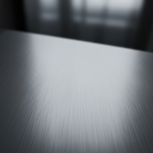 gros plan sur une surface en nickel parfaitement lisse représentant les noces de nickel en europe du nord