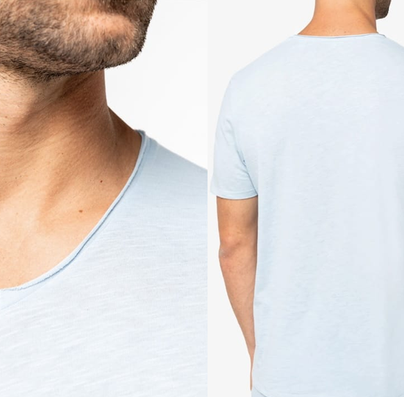 Noces de Coton | T-shirt Homme Brut en Coton Bio | Style Texturé