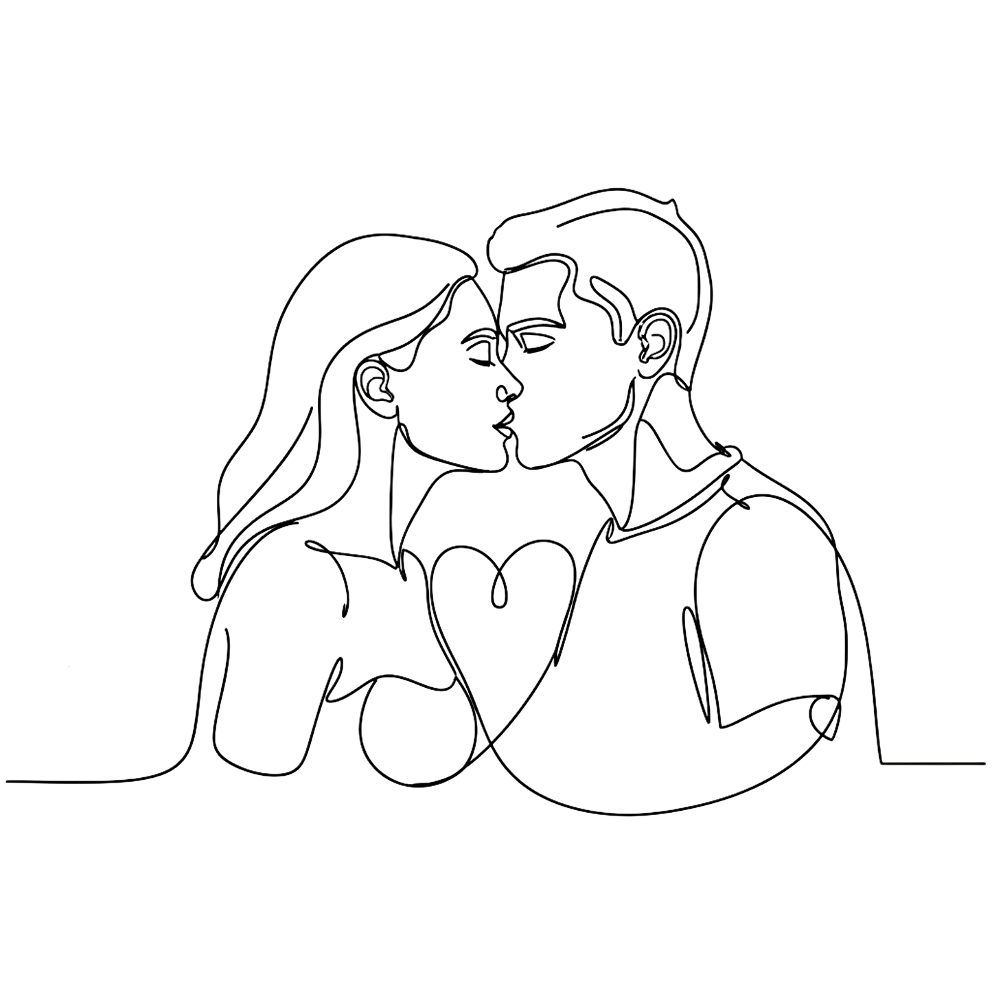 T-shirt Femme Signature "Amour" | Coton Épais | Personnalisable Côté Cœur