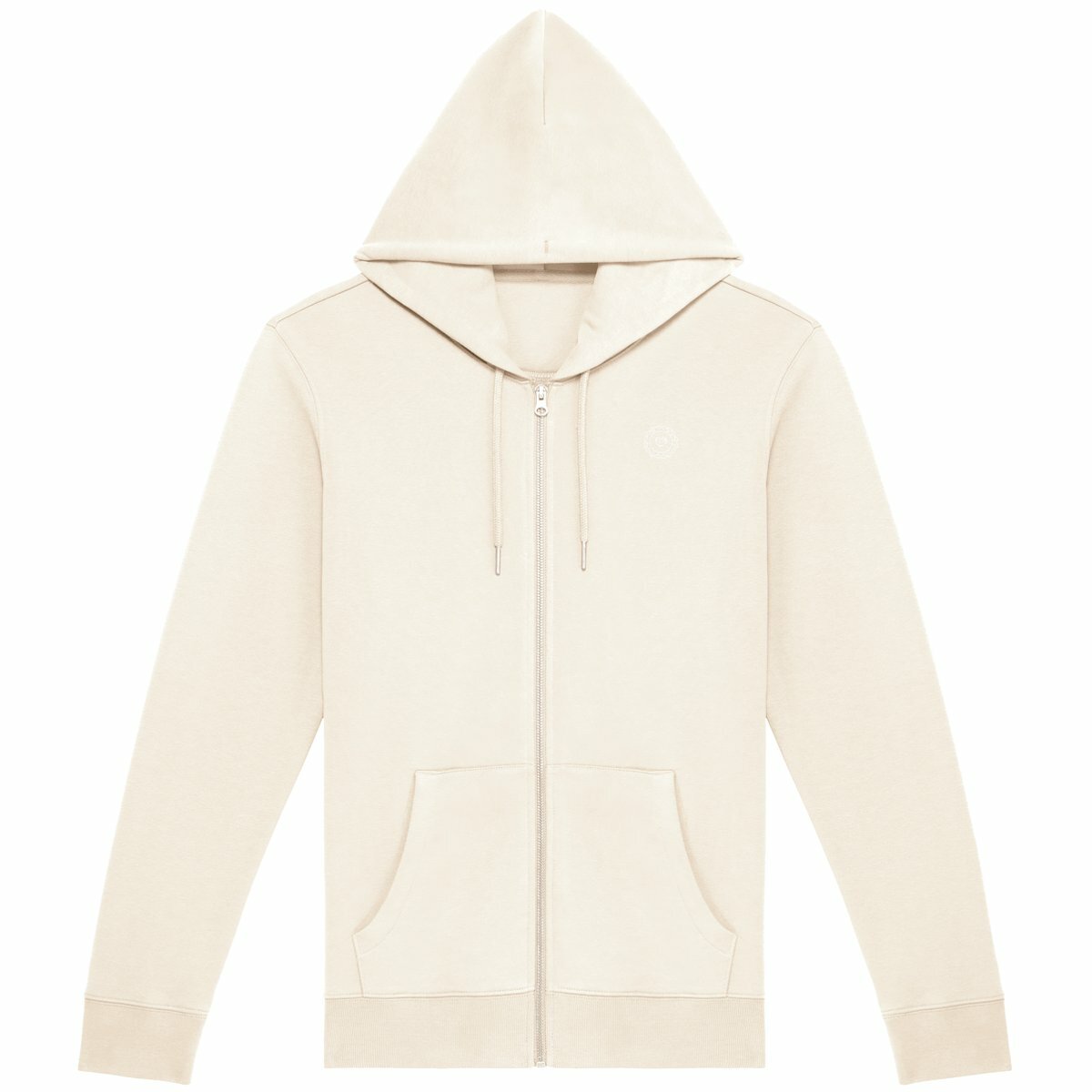 Noces de Dentelle | Sweat à Capuche Zippé Bio | Coupe Parfaite Unisexe - face_1