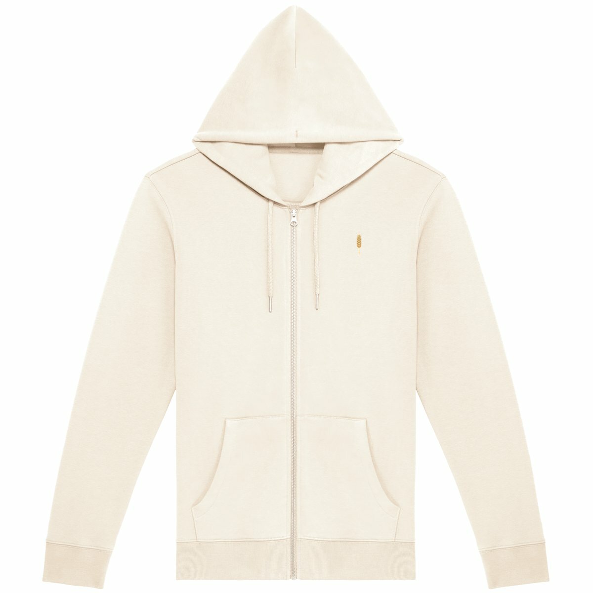 Noces de Froment | Sweat à Capuche Zippé Bio | Coupe Parfaite Unisexe - face_1