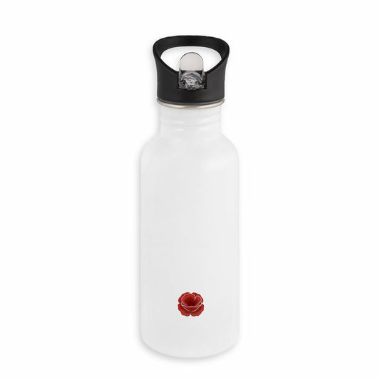 Noces de Coquelicot | Bouteille élégante en inox - face_blanc