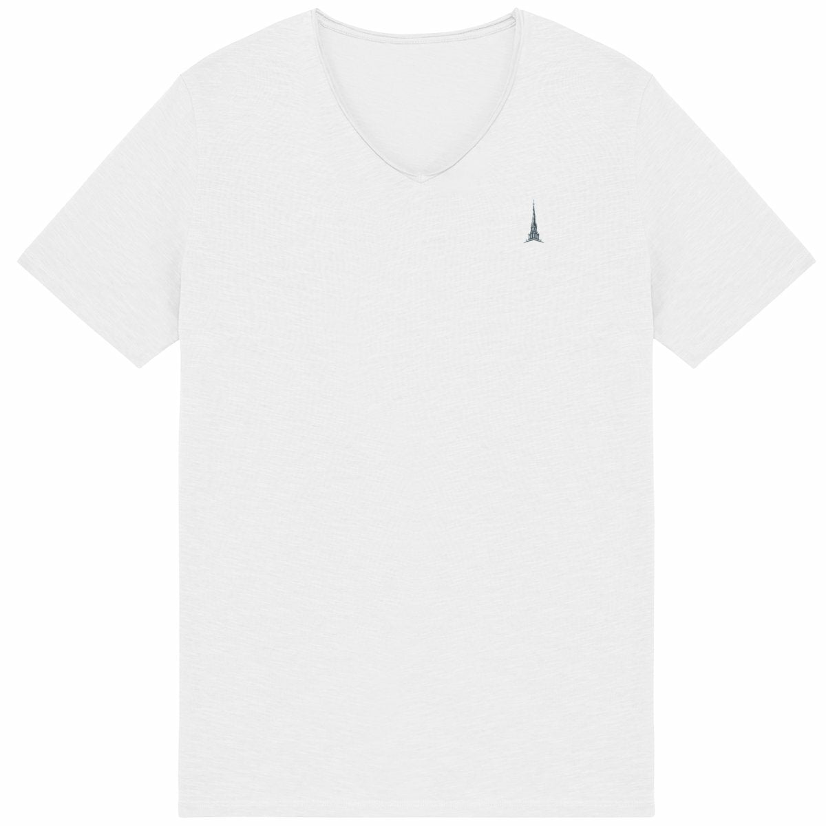 Noces de Plomb | T-shirt Homme Brut en Coton Bio | Style Texturé - face_blanc