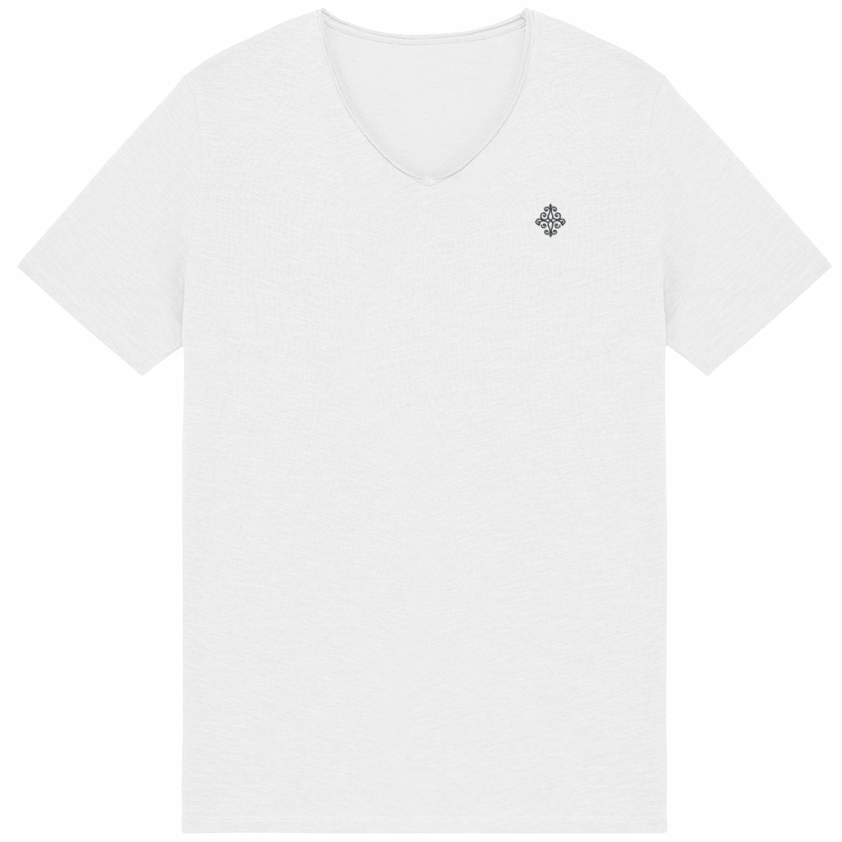 Noces de Fer | T-shirt Homme Brut en Coton Bio | Style Texturé - face_blanc
