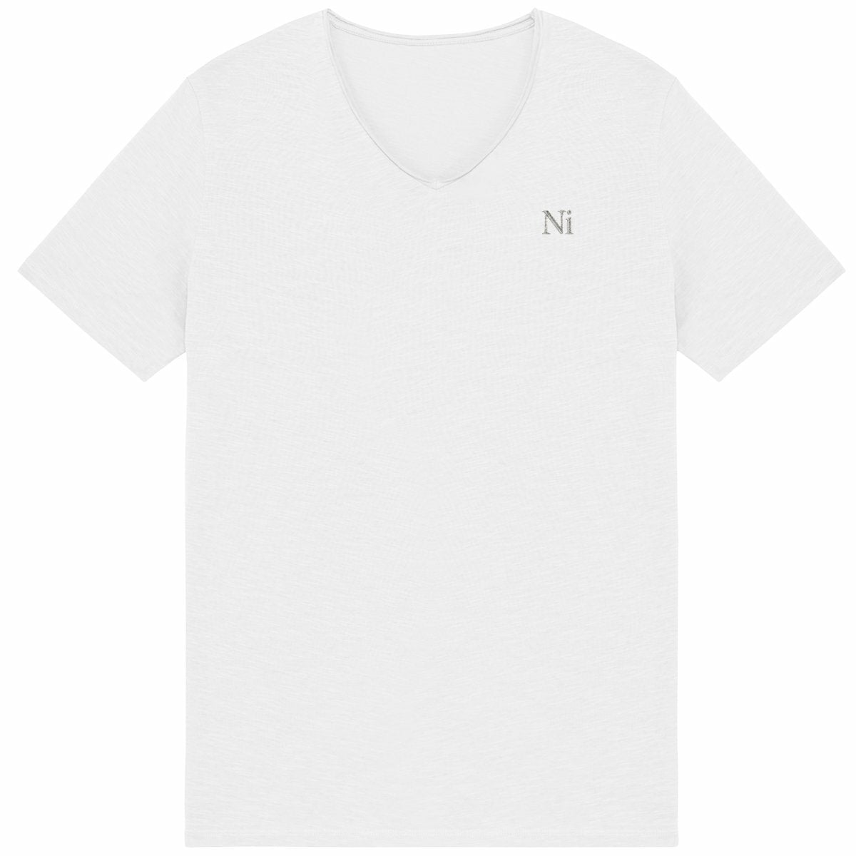 Noces de Nickel | T-shirt Homme Brut en Coton Bio | Style Texturé - face_blanc