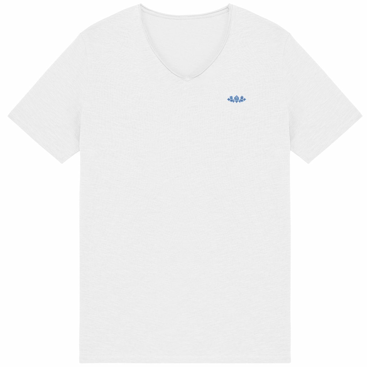 Noces de Faience | T-shirt Homme Brut en Coton Bio | Style Texturé - face_blanc