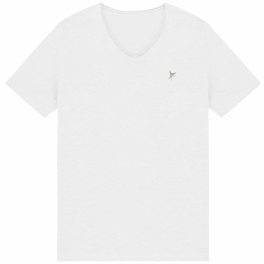 Noces d'Aluminium | T-shirt Homme Brut en Coton Bio | Style Texturé - face_blanc