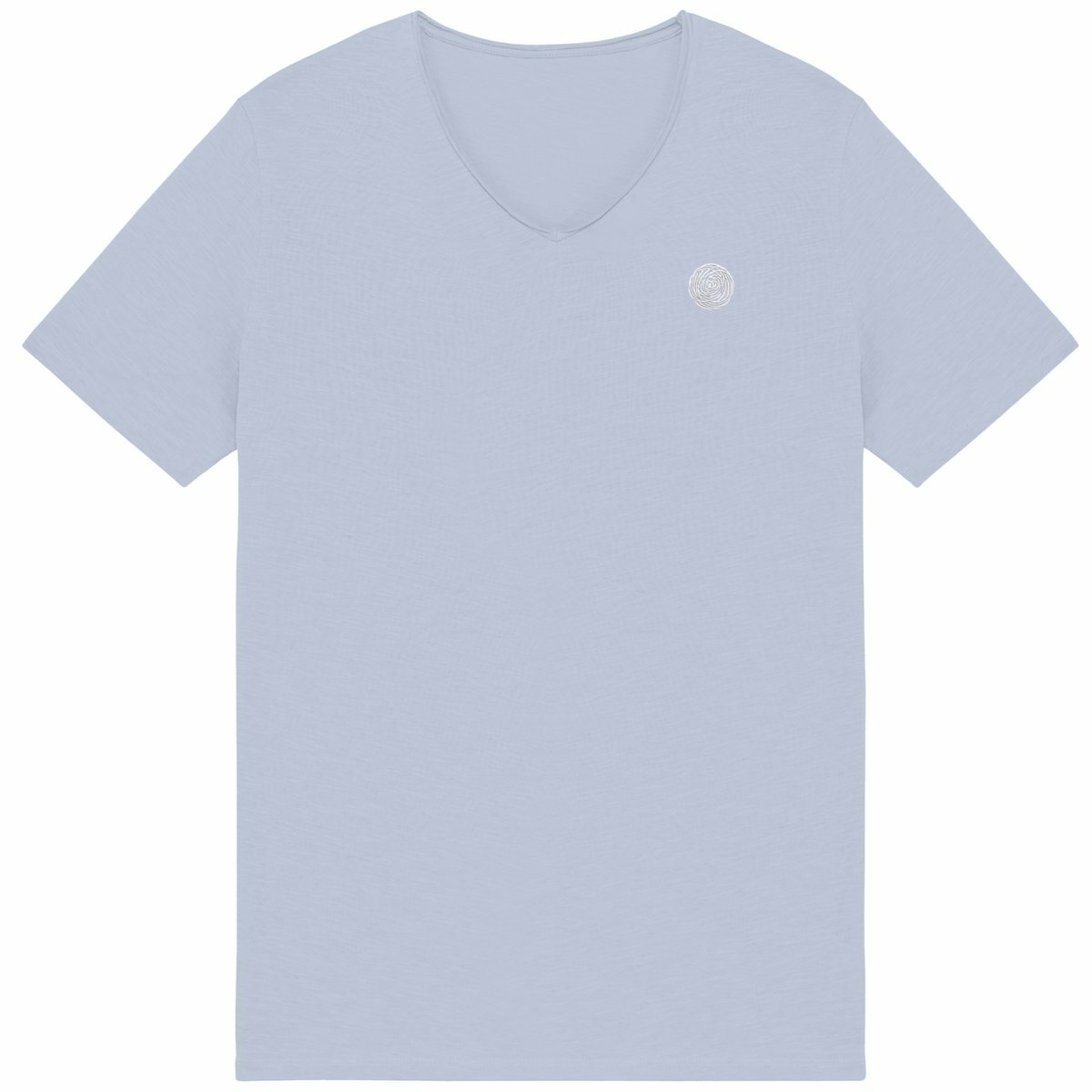 Noces de Laine | T-shirt Homme Brut en Coton Bio | Style Texturé - face_bleu