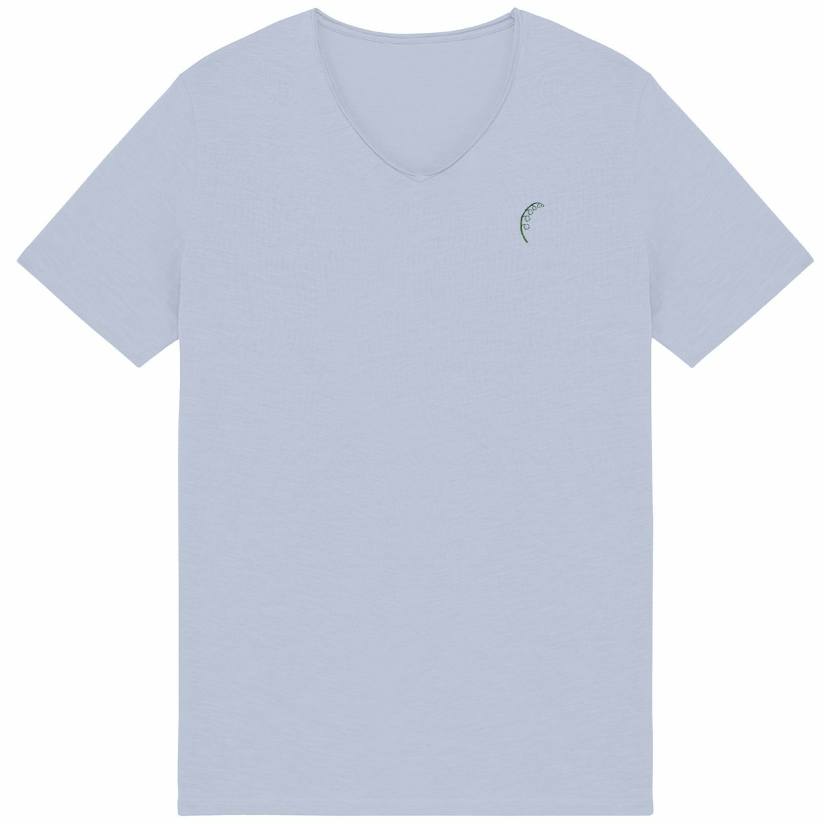 Noces de Muguet | T-shirt Homme Brut en Coton Bio | Style Texturé - face_bleu
