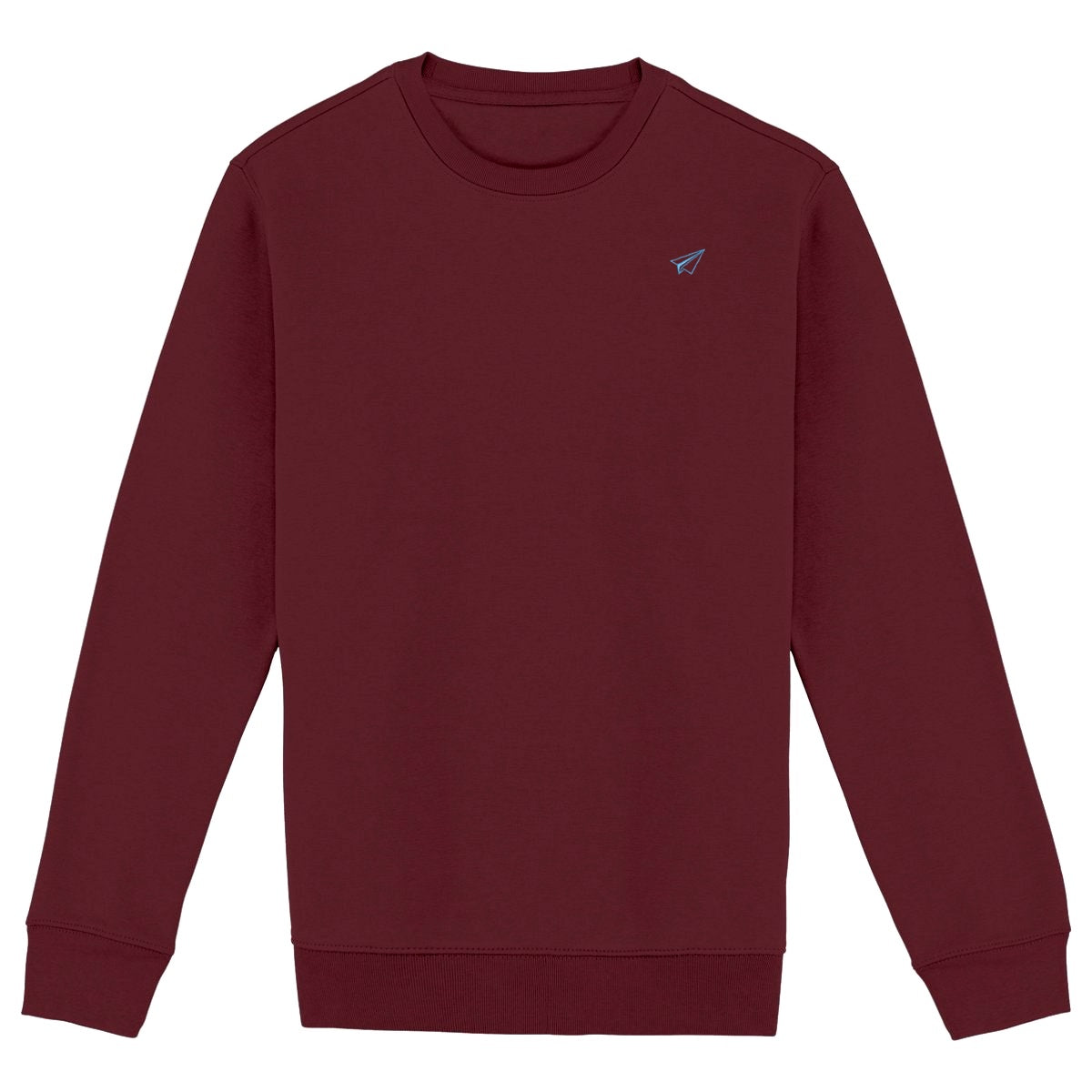 Noces de Papier | Sweat-shirt Célébration Bio | Coupe Parfaite Unisexe - face_bordeaux
