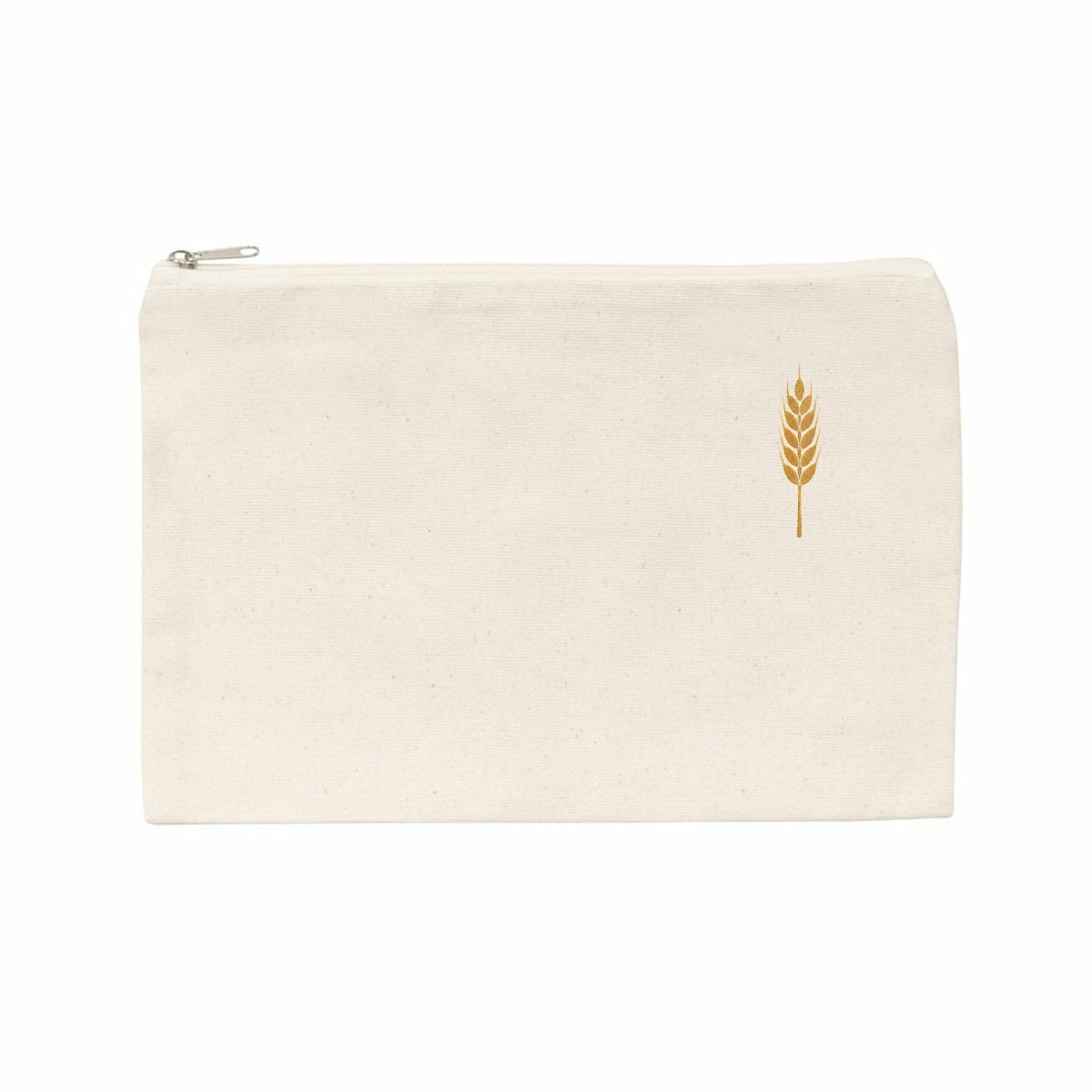 Noces de Froment | Pochette Intemporelle en Coton Recyclé - face_naturel