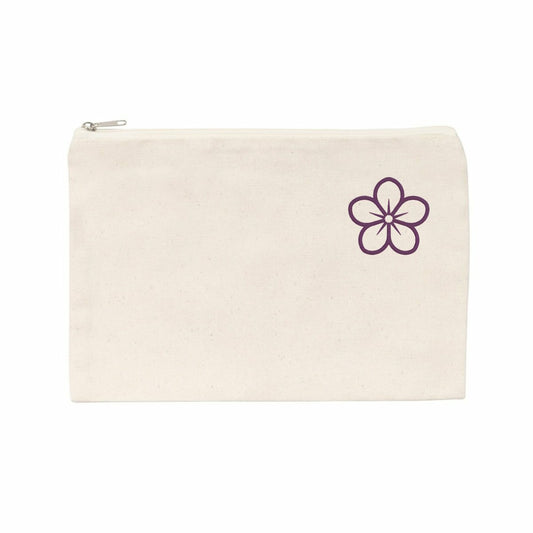 Noces de Violette | Pochette Intemporelle en Coton Recyclé - face_naturel