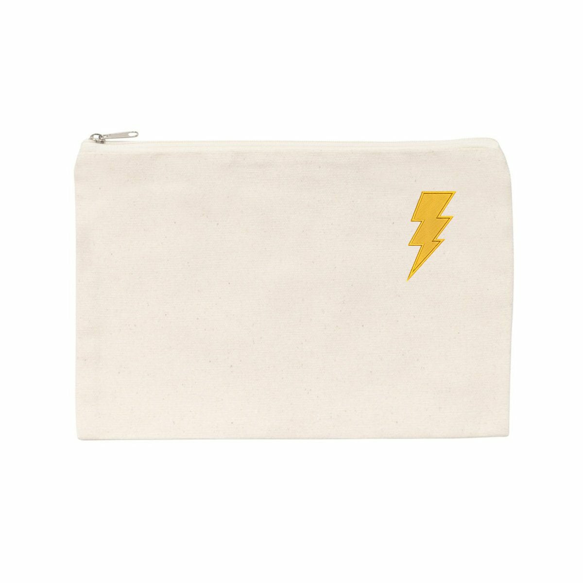 Noces d'Electricité | Pochette Intemporelle en Coton Recyclé - face_naturel