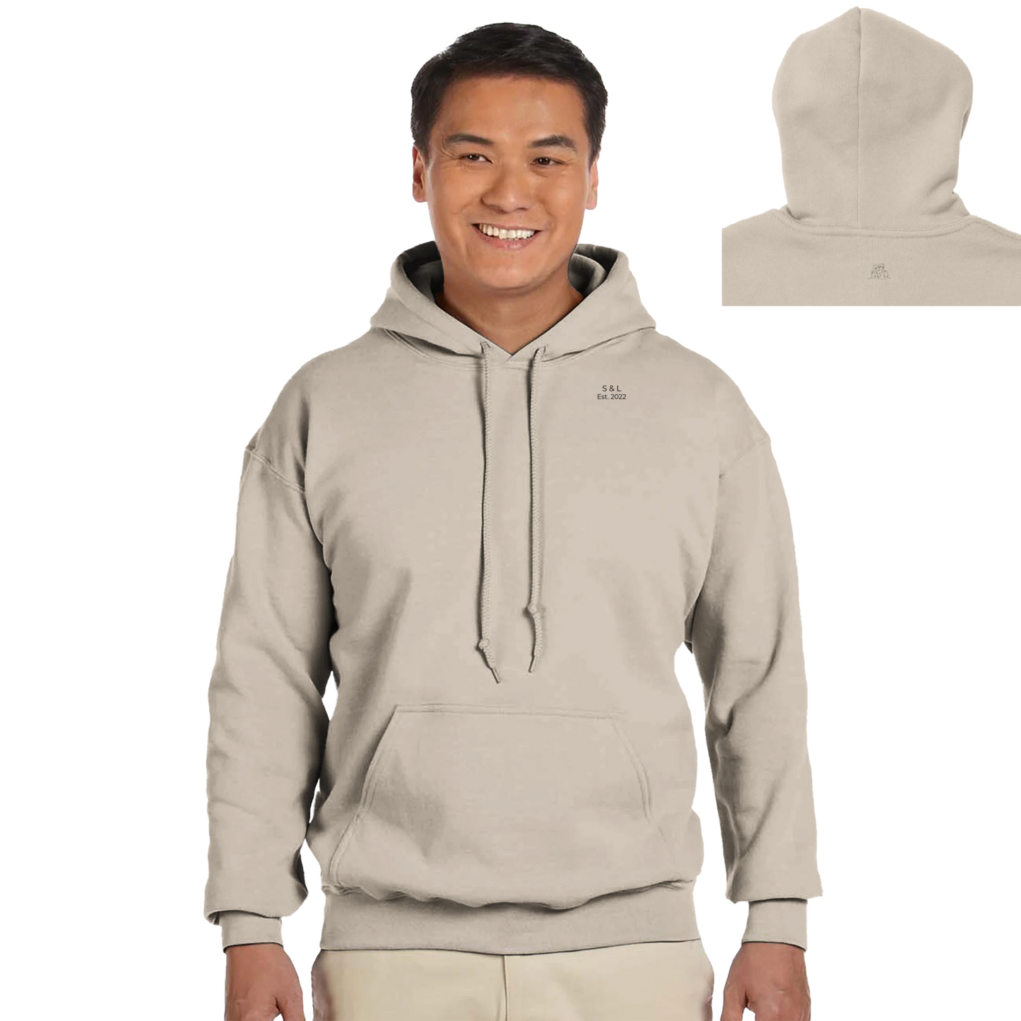 Hoodie Homme Signature "Amour" | Molleton Épais | Personnalisable