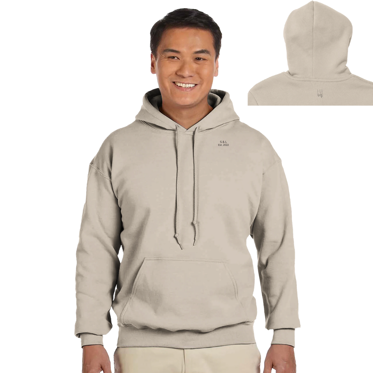 Hoodie Homme Signature "Complicité" | Molleton Épais | Personnalisable