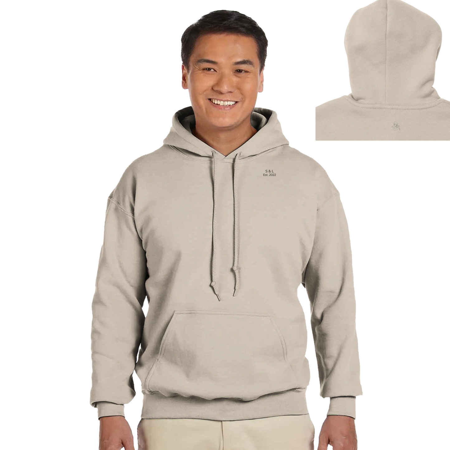 Hoodie Homme Signature "Tendresse" | Molleton Épais | Personnalisable