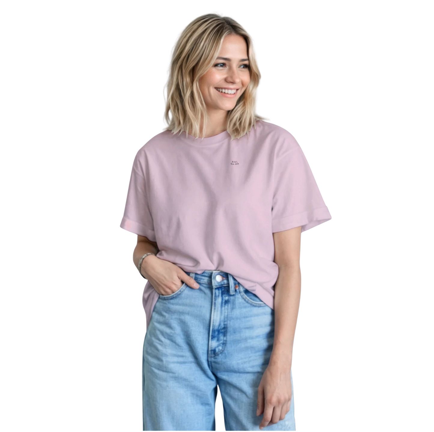 T-shirt Femme Signature "Essentiel" | Coton Épais | Personnalisable Côté Cœur