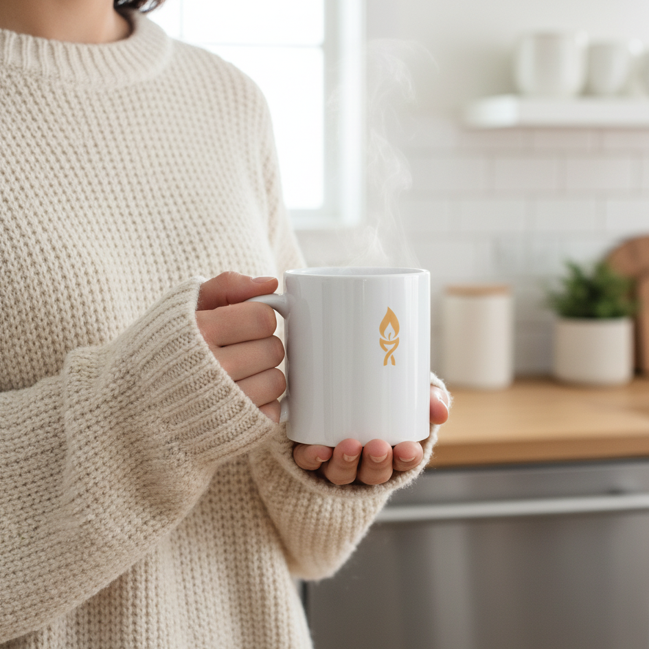 Cette tasse au logo de flamme est parfaite pour illuminer les moments de détente dans une cuisine moderne et chaleureuse. Une idée cadeau inspirante pour célébrer les noces de cire, marquant ainsi 4 ans de mariage avec une attention pleine de sens. Idéale pour un couple souhaitant raviver la flamme chaque jour.