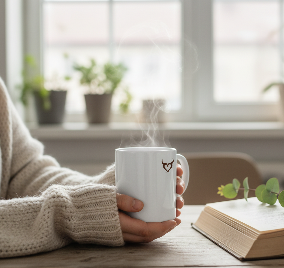 Cette tasse blanche au logo distinctif est le compagnon idéal des moments cocooning. Elle constitue une idée cadeau originale pour célébrer les noces de cuir, marquant ainsi trois ans de mariage avec une touche chaleureuse. Un présent parfait pour un couple appréciant les matins doux.
