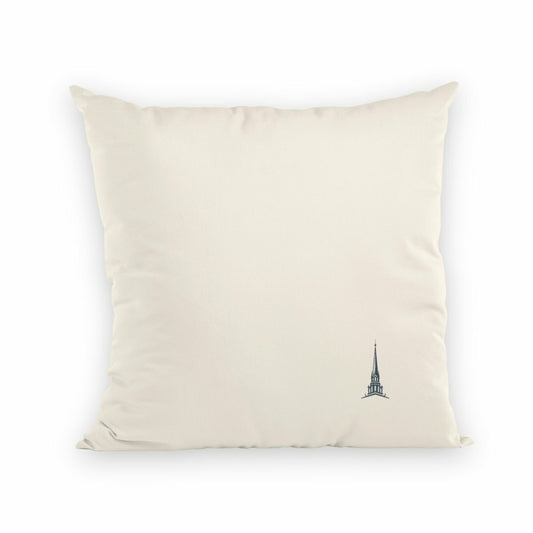 Noces de Plomb | Coussin "Le Cocon des Amoureux" en Coton Bio - recto_naturel