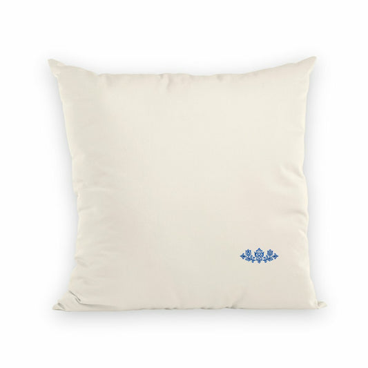 Noces de Faience | Coussin "Le Cocon des Amoureux" en Coton Bio - recto_naturel