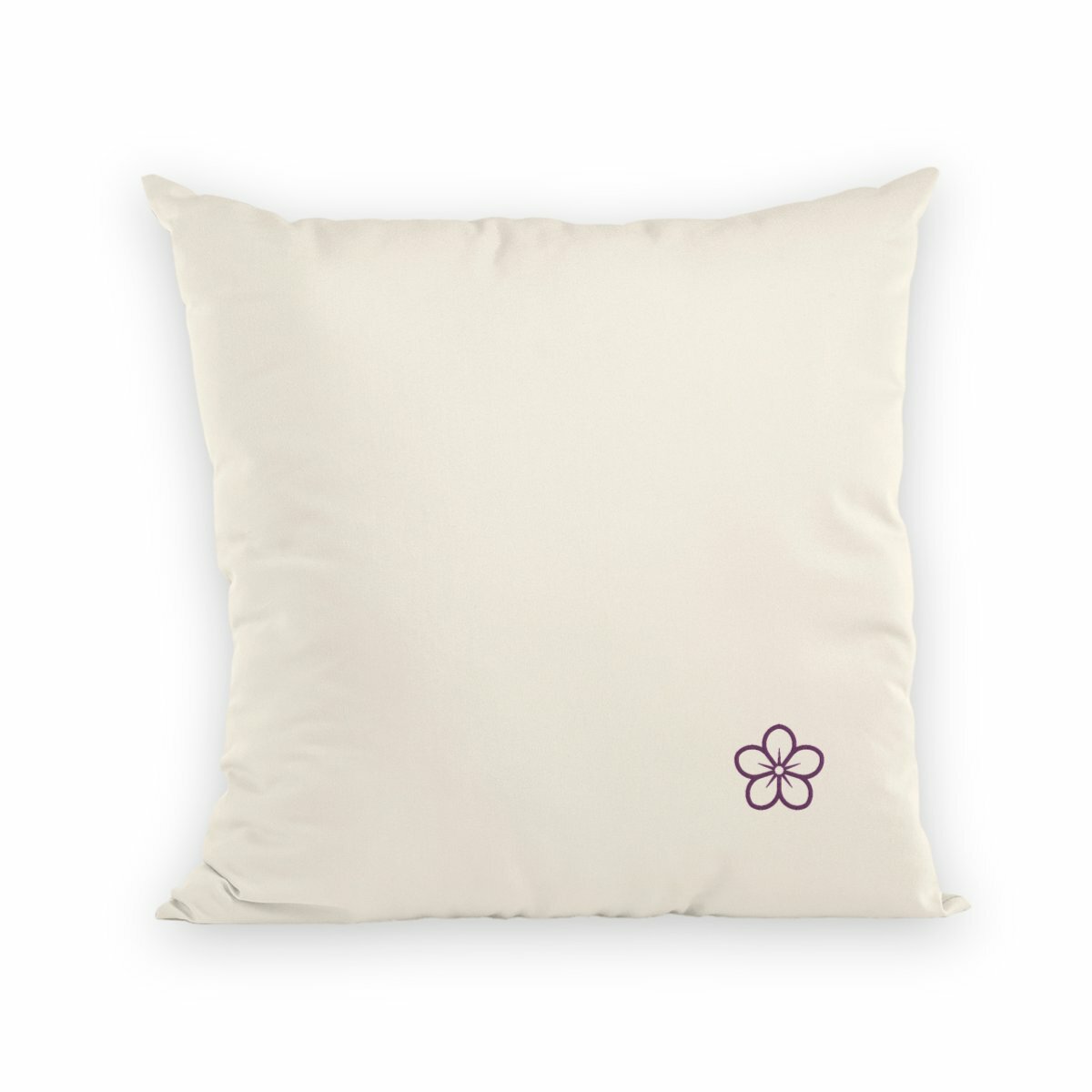 Noces de Violette | Coussin "Le Cocon des Amoureux" en Coton Bio - recto_naturel