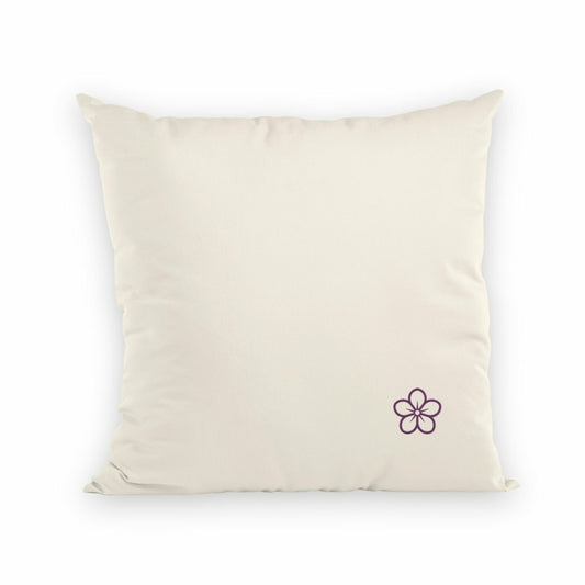 Noces de Violette | Coussin "Le Cocon des Amoureux" en Coton Bio - recto_naturel