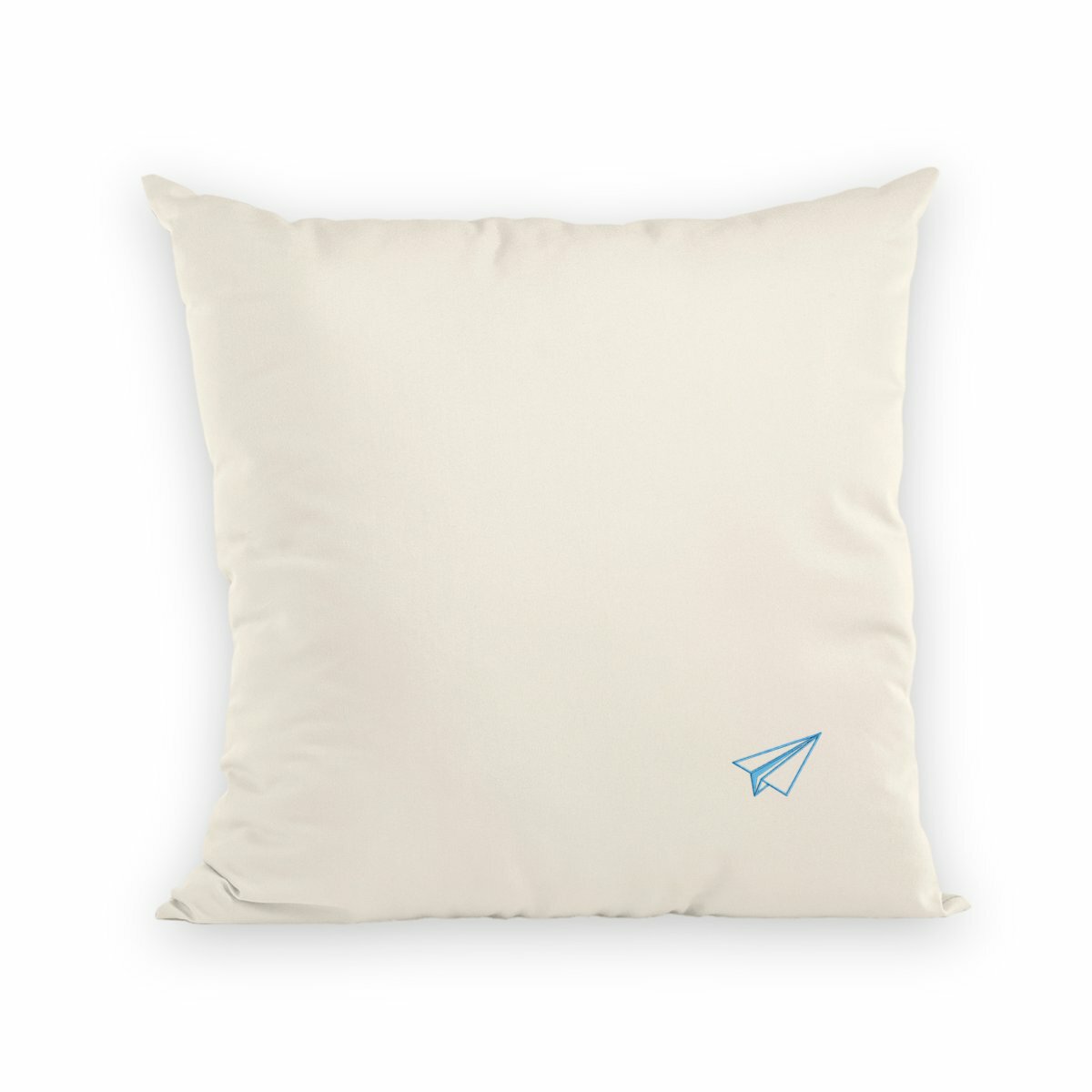 Noces de Papier | Coussin "Le Cocon des Amoureux" en Coton Bio - recto_naturel
