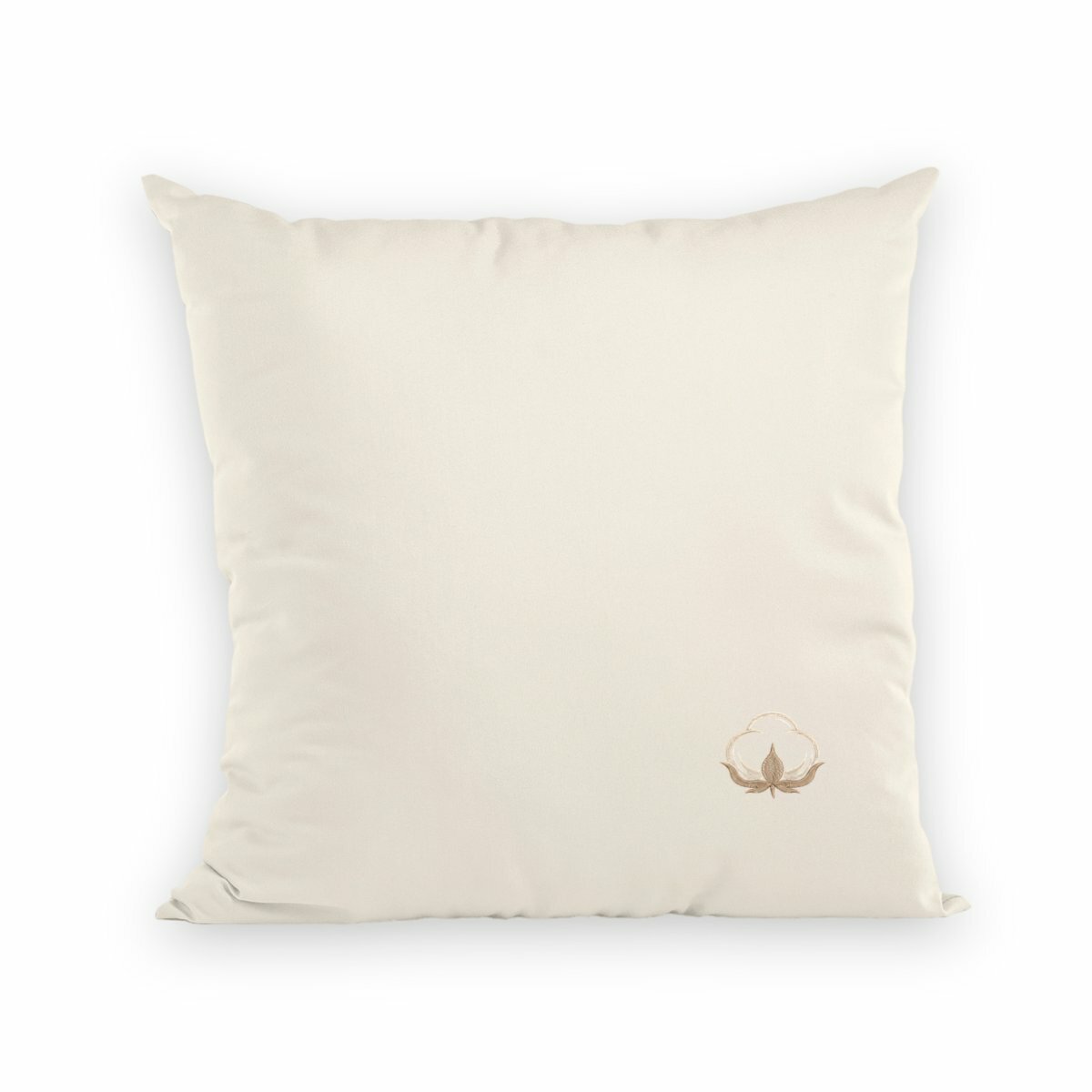 Noces de Coton | Coussin "Le Cocon des Amoureux" en Coton Bio - recto_naturel