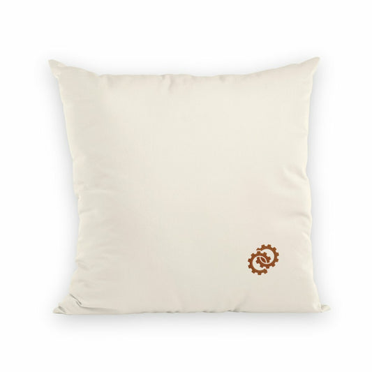 Noces de Bronze | Coussin "Le Cocon des Amoureux" en Coton Bio - recto_naturel