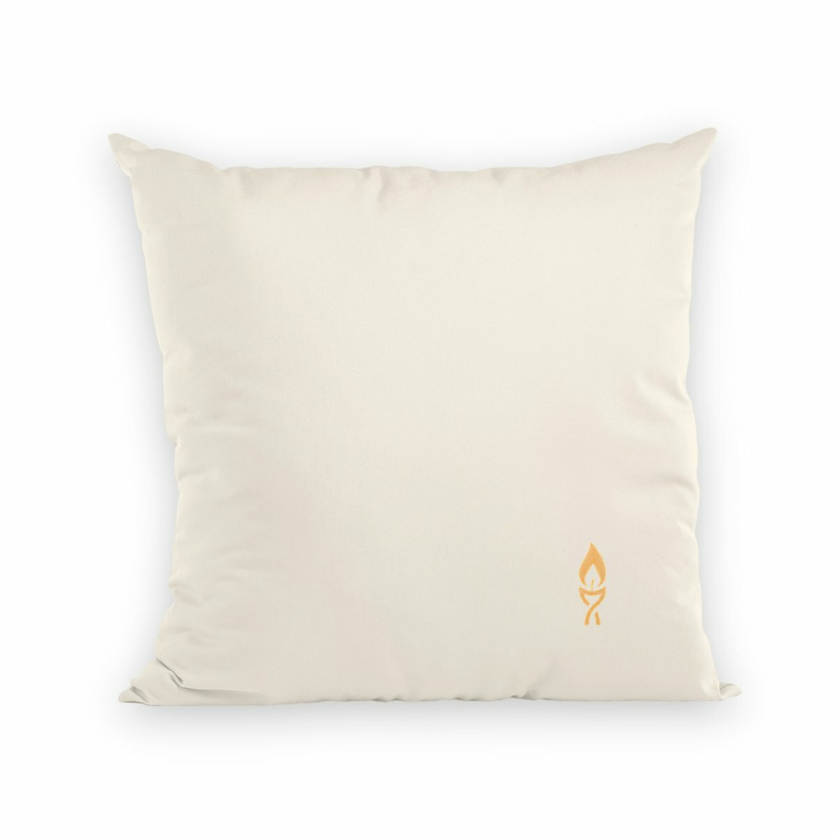Noces de Cire | Coussin "Le Cocon des Amoureux" en Coton Bio - recto_naturel
