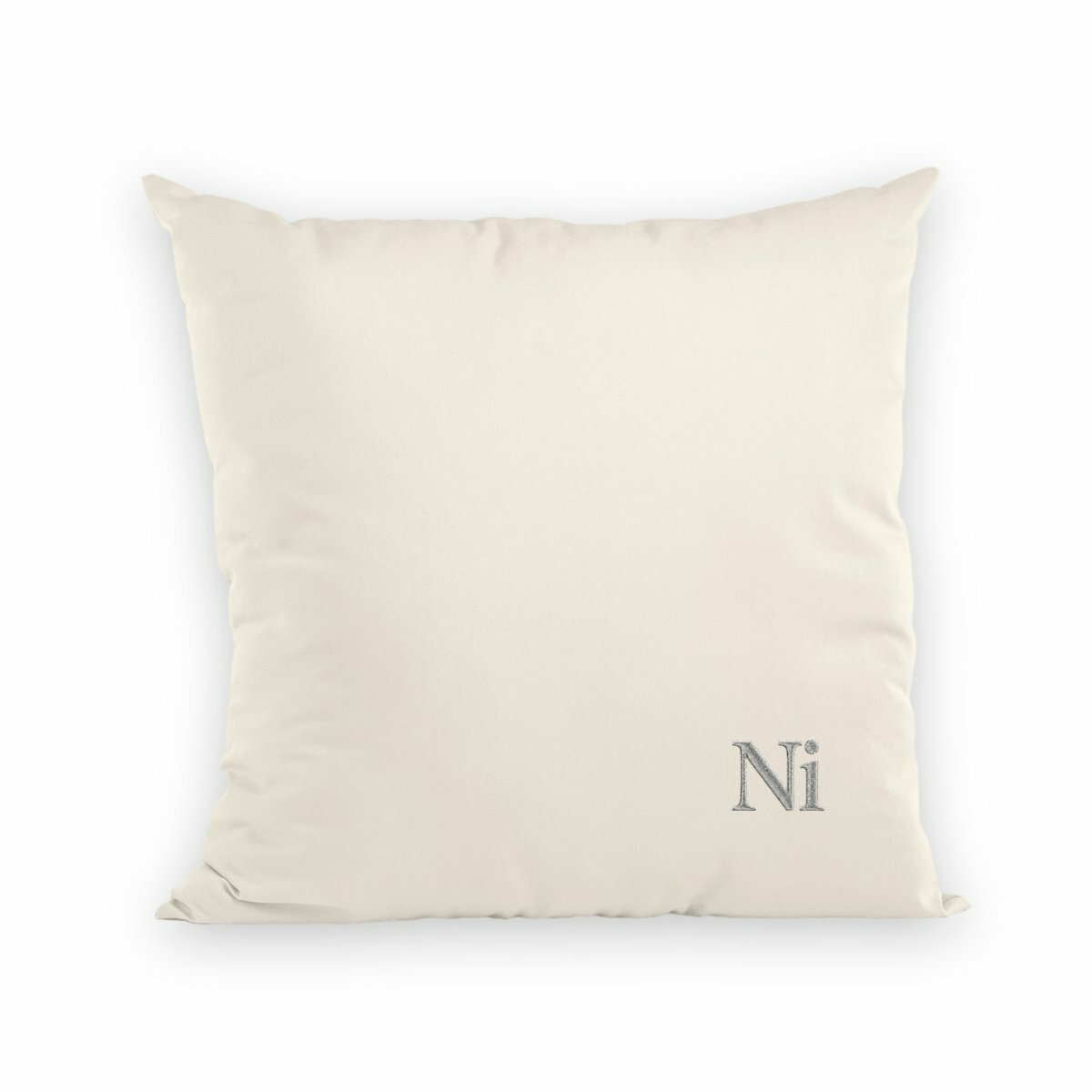 Noces de Nickel | Coussin "Le Cocon des Amoureux" en Coton Bio - recto_naturel