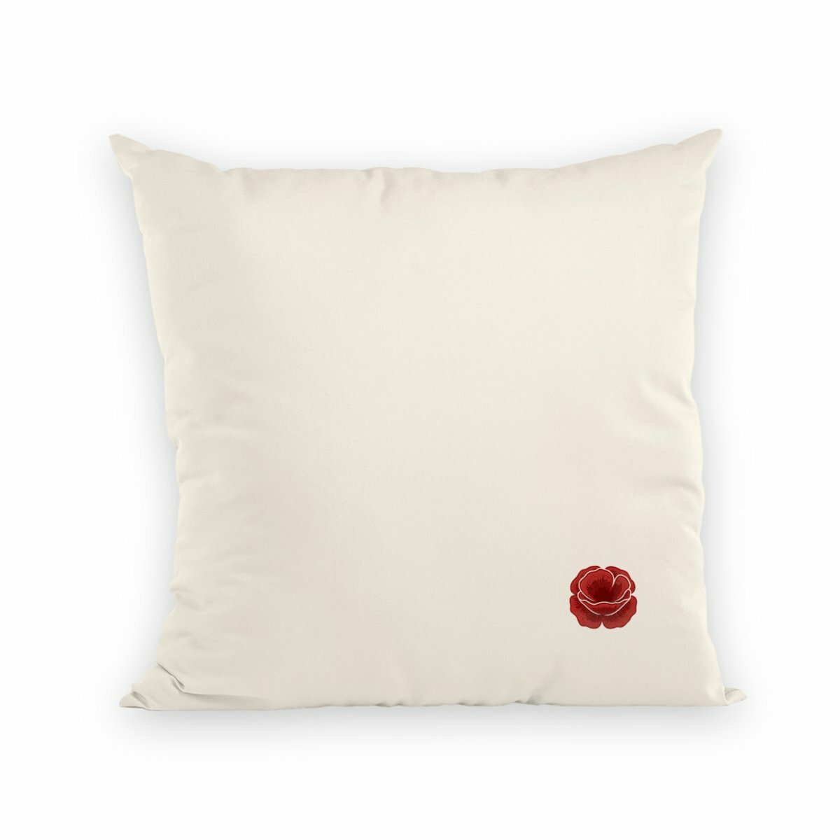 Noces de Coquelicot | Coussin "Le Cocon des Amoureux" en Coton Bio - recto_naturel