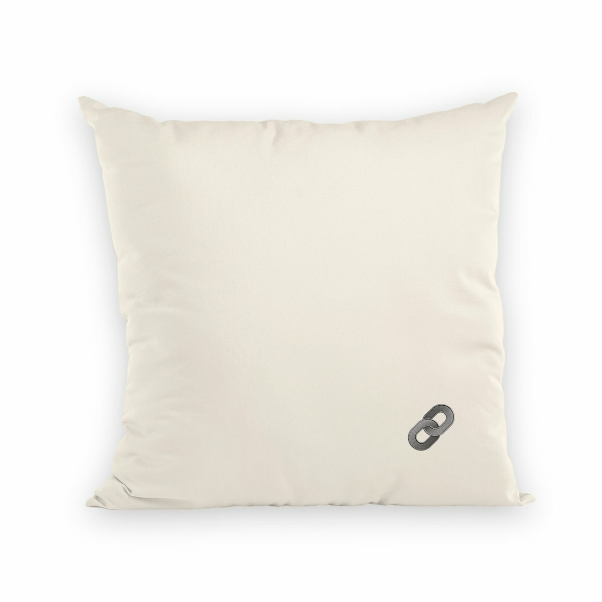 Noces d'Acier | Coussin "Le Cocon des Amoureux" en Coton Bio - recto_naturel
