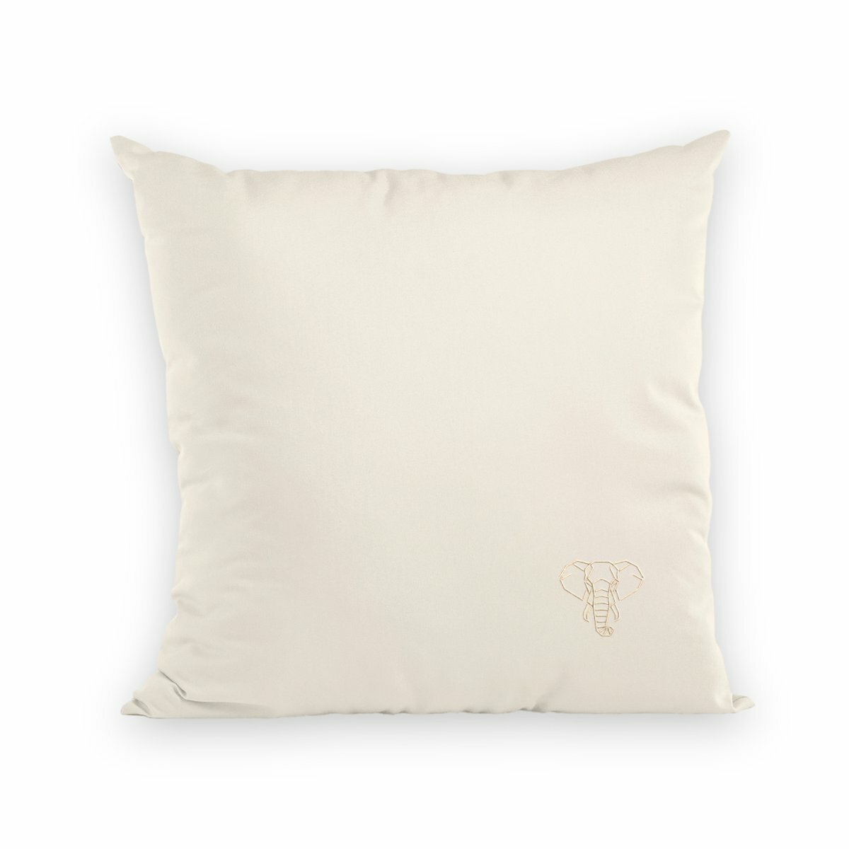 Noces d'Ivoire | Coussin "Le Cocon des Amoureux" en Coton Bio - recto_naturel