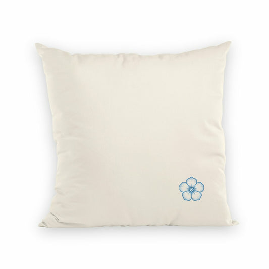 Noces de Lin | Coussin "Le Cocon des Amoureux" en Coton Bio - recto_naturel
