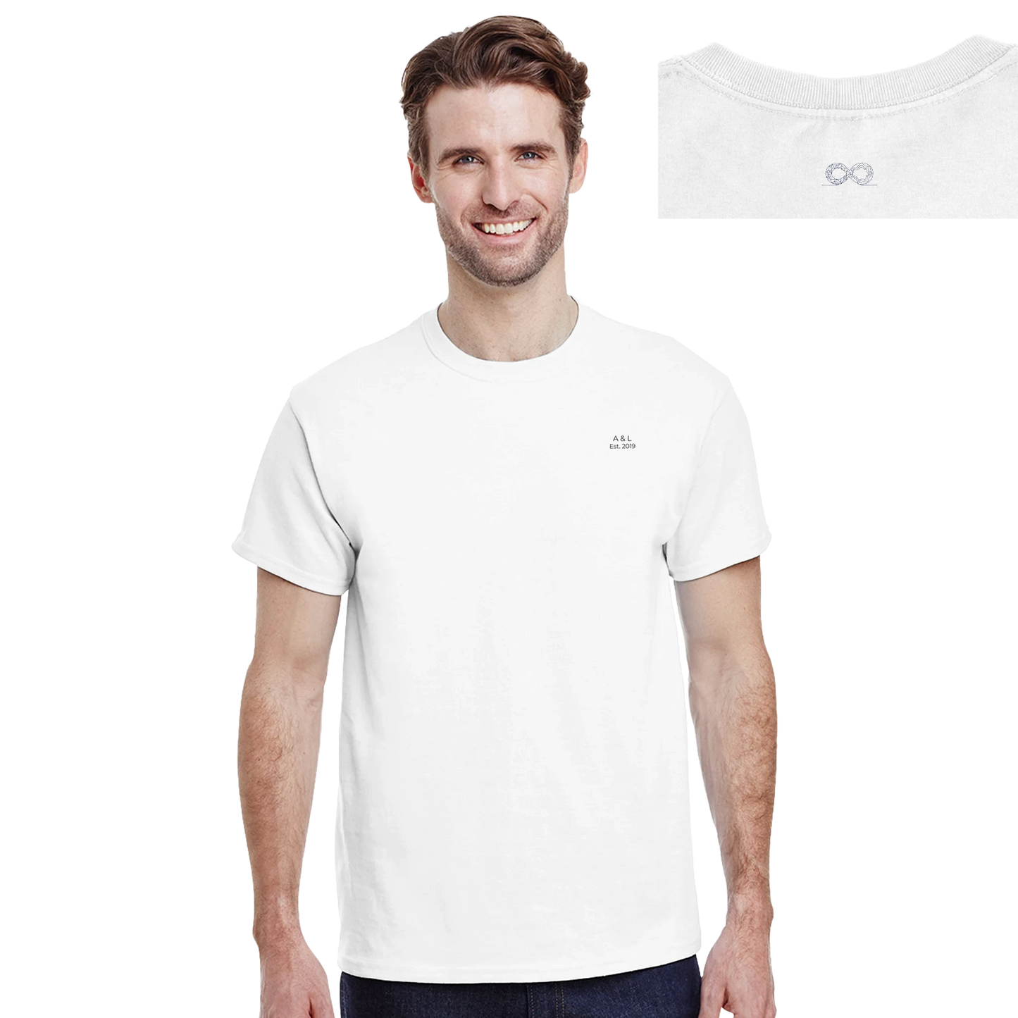 T-shirt Signature "Infini" | Coton Épais | Personnalisable Côté Cœur