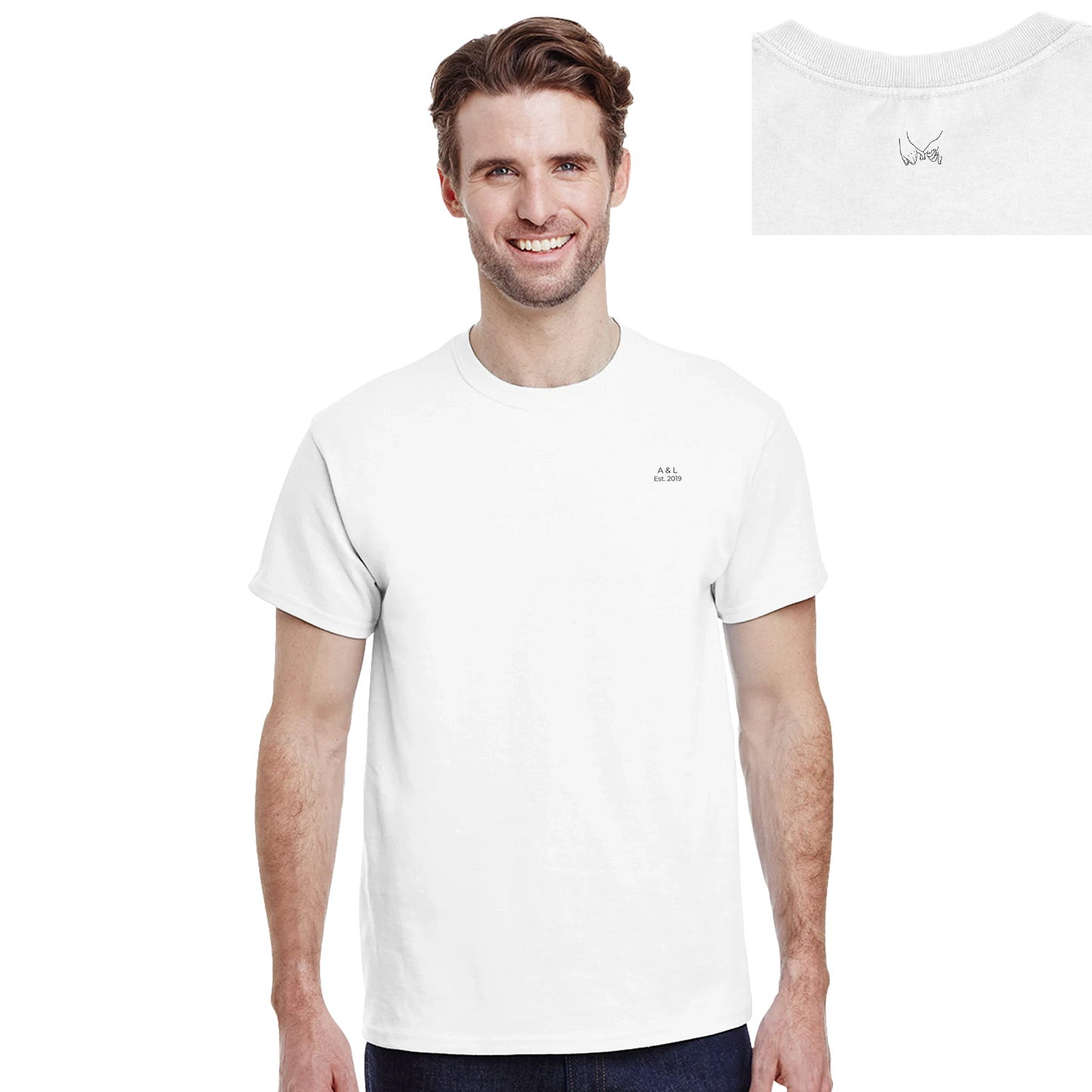 Signature "Promise" T-shirt | Heavyweight Cotton | Customizable Heart Side