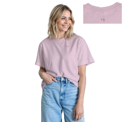 T-shirt Femme Signature "Complicité" | Coton Épais | Personnalisable Côté Cœur