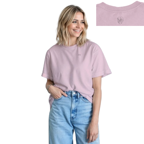 T-shirt Femme Signature "Intimité" | Coton Épais | Personnalisable Côté Cœur