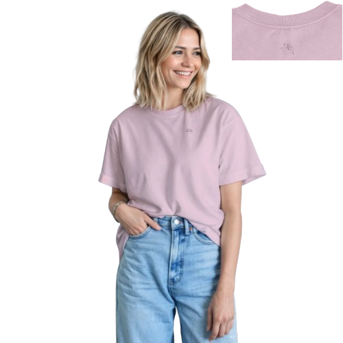 T-shirt Femme Signature "Tendresse" | Coton Épais | Personnalisable Côté Cœur